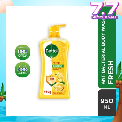 DETTOL Dettol Fresh Antibacterial Body Wash Yuzu Citrus 950g,