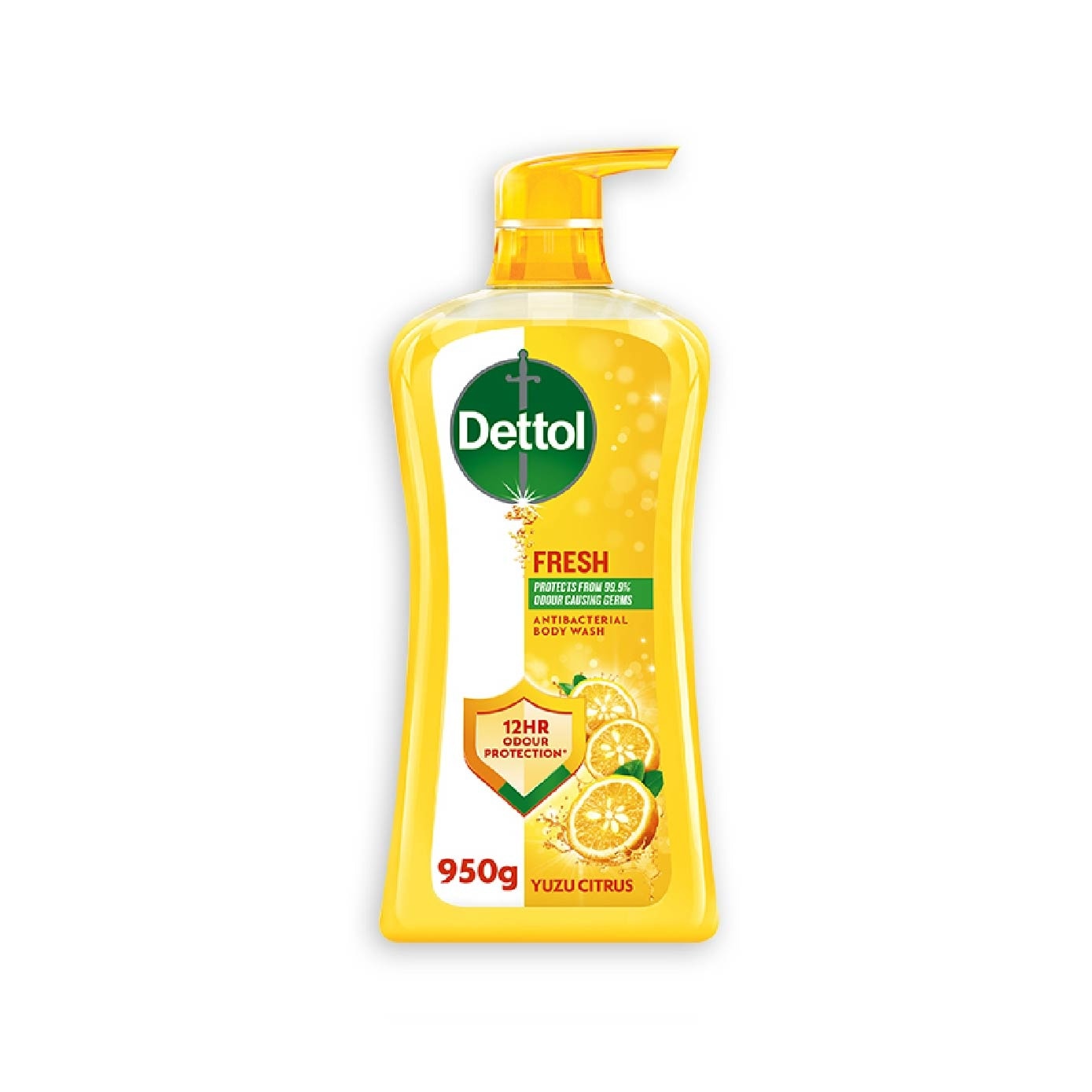 Dettol Fresh Antibacterial Body Wash Yuzu Citrus 950g,