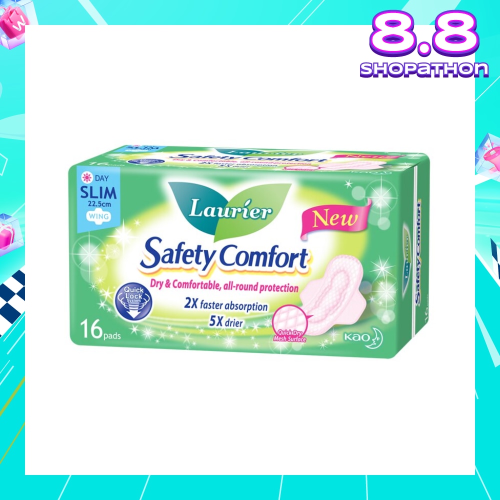 Safety Comfort Day 22.5cm 16's Sanitary Napkins