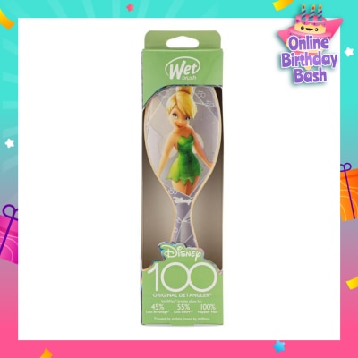 WET BRUSH Disney 100 (Tinkerbell), Effortless And Pain Free Detangling Prevents Damaging Or Breaking The Hair 1s