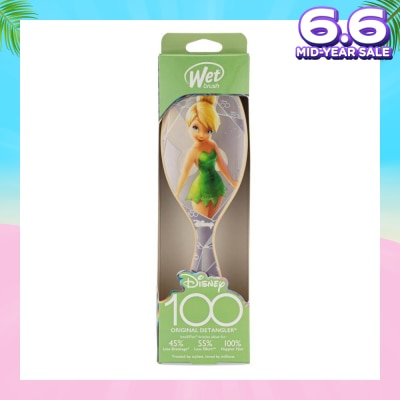 WET BRUSH Disney 100 (Tinkerbell), Effortless And Pain Free Detangling Prevents Damaging Or Breaking The Hair 1s