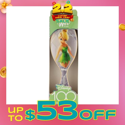 WET BRUSH Disney 100 (Tinkerbell), Effortless And Pain Free Detangling Prevents Damaging Or Breaking The Hair 1s