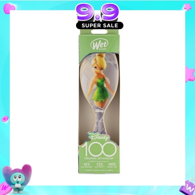 WET BRUSH - Disney 100 (Tinkerbell), Effortless And Pain Free Detangling Prevents Damaging Or Breaking The Hair 1s image