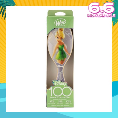 WET BRUSH Disney 100 (Tinkerbell), Effortless And Pain Free Detangling Prevents Damaging Or Breaking The Hair 1s