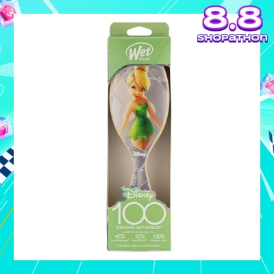 WET BRUSH Disney 100 (Tinkerbell), Effortless And Pain Free Detangling Prevents Damaging Or Breaking The Hair 1s