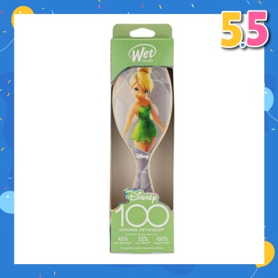 WET BRUSH Disney 100 (Tinkerbell), Effortless And Pain Free Detangling Prevents Damaging Or Breaking The Hair 1s