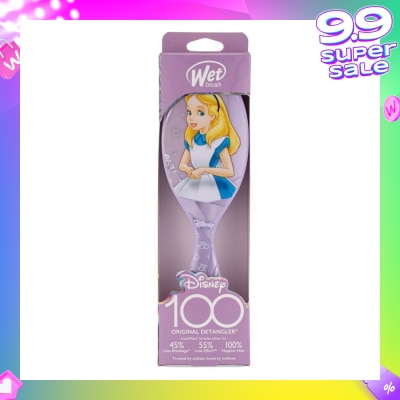 WET BRUSH Disney 100 (Alice In Wonderland), Effortless And Pain Free Detangling Prevents Damaging Or Breaking The Hair 1s
