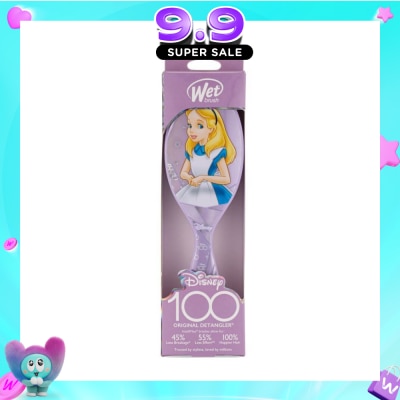 WET BRUSH - Disney 100 (Alice In Wonderland), Effortless And Pain Free Detangling Prevents Damaging Or Breaking The Hair 1s image