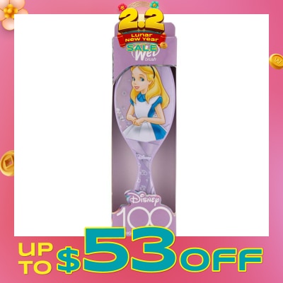 WET BRUSH Disney 100 (Alice In Wonderland), Effortless And Pain Free Detangling Prevents Damaging Or Breaking The Hair 1s