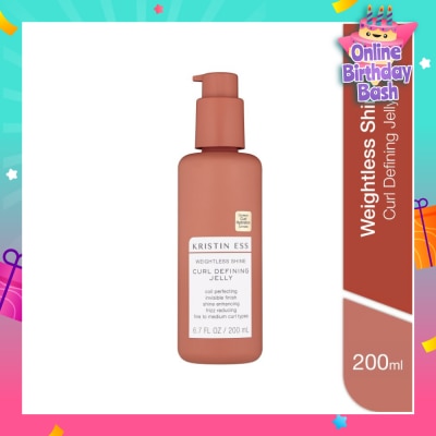 KRISTIN ESS HAIR Weightless Shine Curl Defining Jelly (Fine To Medium Curl Types & Reduce Frizz) 200ml
