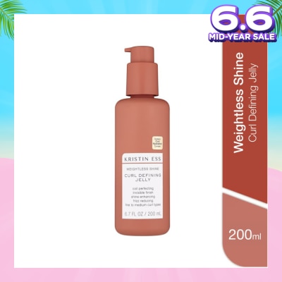 KRISTIN ESS HAIR Weightless Shine Curl Defining Jelly (Fine To Medium Curl Types & Reduce Frizz) 200ml