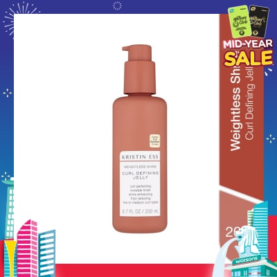 KRISTIN ESS HAIR Weightless Shine Curl Defining Jelly (Fine To Medium Curl Types & Reduce Frizz) 200ml