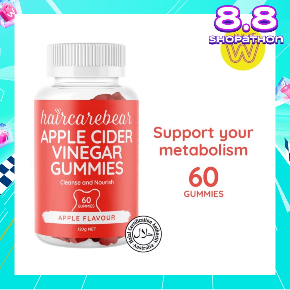 Apple Cider Vinegar Gummies (Support Metabolism, Detoxifies Stomach) 60s