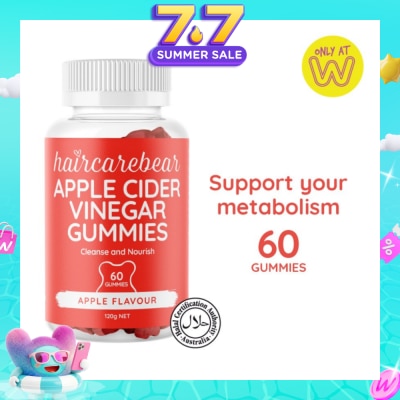 HAIRCAREBEAR - Apple Cider Vinegar Gummies (Support Metabolism, Detoxifies Stomach) 60s