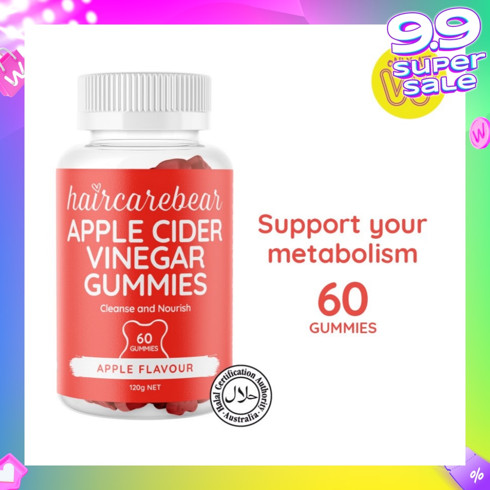 Apple Cider Vinegar Gummies (Support Metabolism, Detoxifies Stomach) 60s