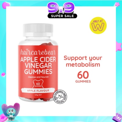 HAIRCAREBEAR - Apple Cider Vinegar Gummies (Support Metabolism, Detoxifies Stomach) 60s image