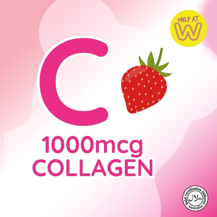 Collagen Gummies Strawberry (Supports Collagen Production, Keep Skin Looking Beautiful And Wrinkle Free) 50s