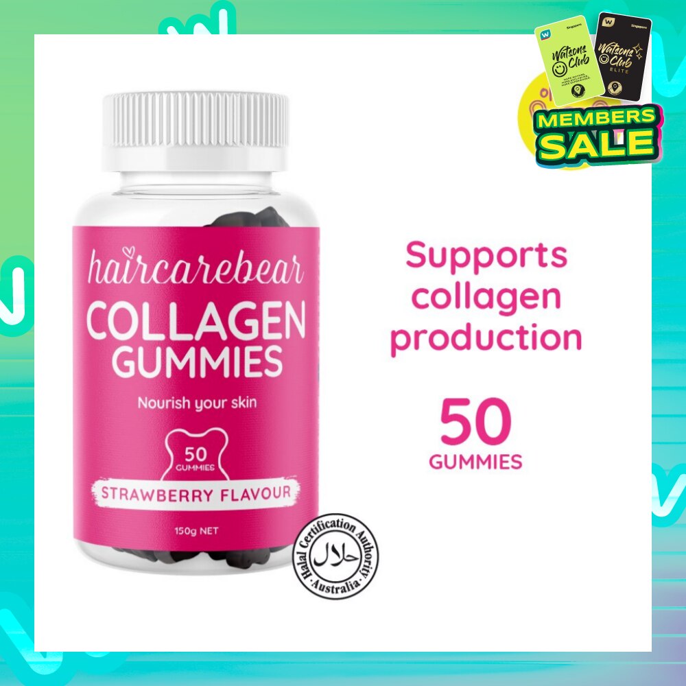 Collagen Gummies Strawberry (Supports Collagen Production, Keep Skin Looking Beautiful And Wrinkle Free) 50s