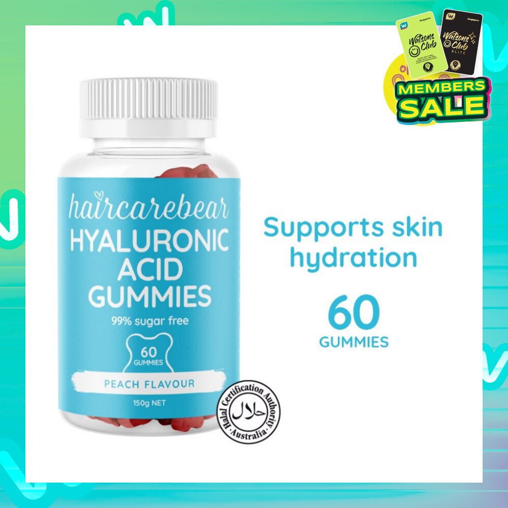 Hyaluronic Acid Peach Gummies (Supports Skin Hydration, Keep Your Skin Moisturized And Beautifully Dewy) 60s