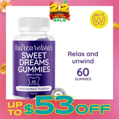 HAIRCAREBEAR Sweet Dreams Gummies (Help You Relax, Unwind, And Recharge) 60s