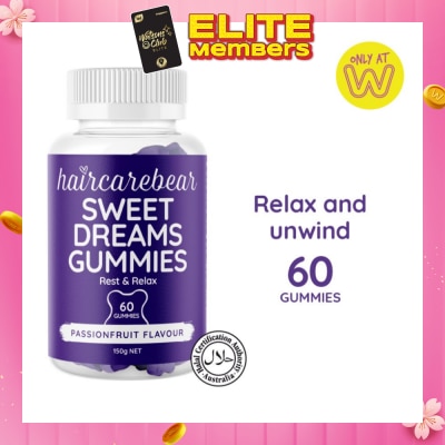 HAIRCAREBEAR Sweet Dreams Gummies (Help You Relax, Unwind, And Recharge) 60s