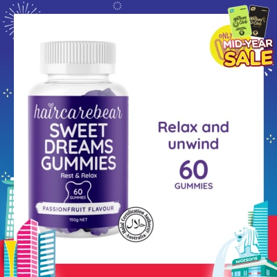 HAIRCAREBEAR Sweet Dreams Gummies (Help You Relax, Unwind, And Recharge) 60s