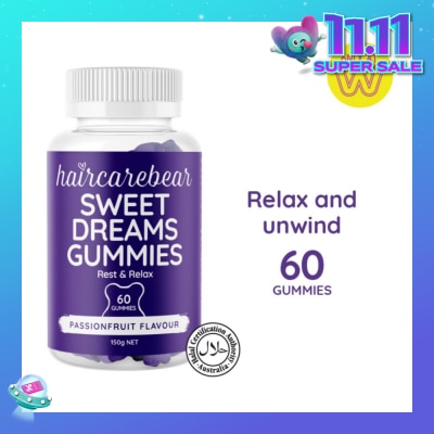 HAIRCAREBEAR Sweet Dreams Gummies (Help You Relax, Unwind, And Recharge) 60s