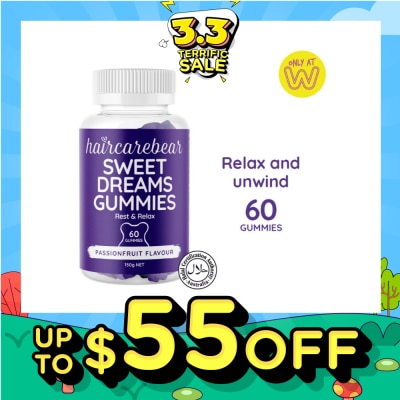 HAIRCAREBEAR Sweet Dreams Gummies (Help You Relax, Unwind, And Recharge) 60s