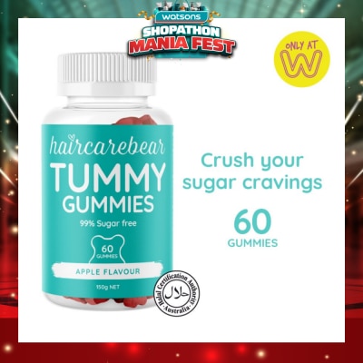 HAIRCAREBEAR - Tummy Gummies (99% Sugar Free, Support Your Metabolism And Crush Sugar Cravings) 60s (Expiry: Jan`2027)