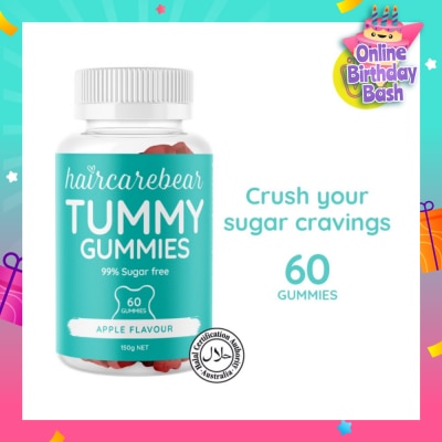 HAIRCAREBEAR Tummy Gummies (99% Sugar Free, Support Your Metabolism And Crush Sugar Cravings) 60s