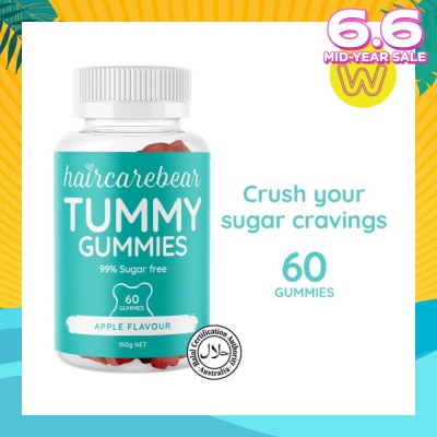 HAIRCAREBEAR Tummy Gummies (99% Sugar Free, Support Your Metabolism And Crush Sugar Cravings) 60s