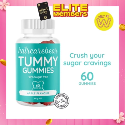 HAIRCAREBEAR Tummy Gummies (99% Sugar Free, Support Your Metabolism And Crush Sugar Cravings) 60s