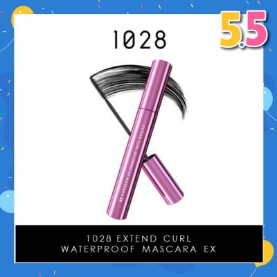 1028 Extend Curl Waterproof Mascara Ex (Gives Your Lashes Luscious Length And Curl That Lasts All Day) Black, 8g