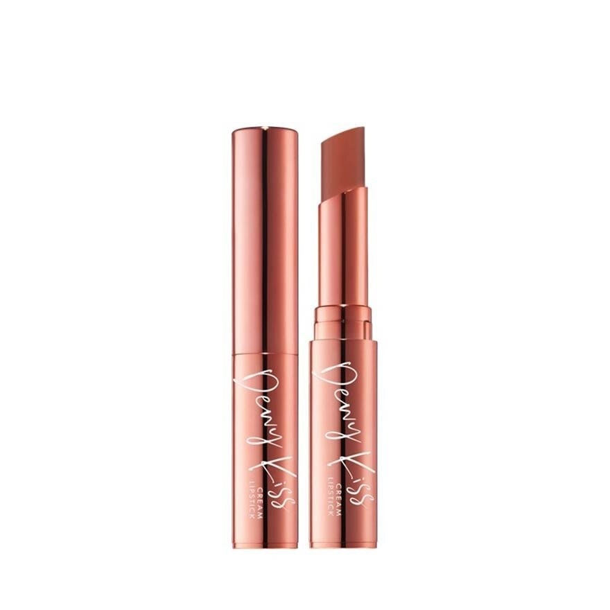 Dewy Kiss Cream Lipstick (501 Nudie) Gives You An Undeniable Kissable Pout With Juicy Shine, 3g