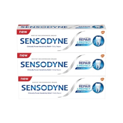 SENSODYNE - Sensitive Teeth Oral Care Toothpaste Deep Repair & Protect Bundle Set 1s image