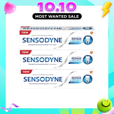 SENSODYNE Sensitive Teeth Oral Care Toothpaste Deep Repair & Protect Bundle Set 1s image