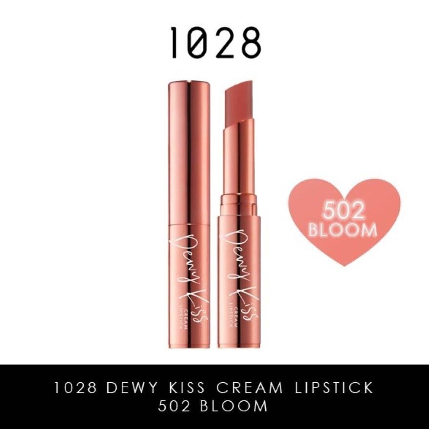 Dewy Kiss Cream Lipstick (502 Bloom) Gives You An Undeniable Kissable Pout With Juicy Shine, 3g