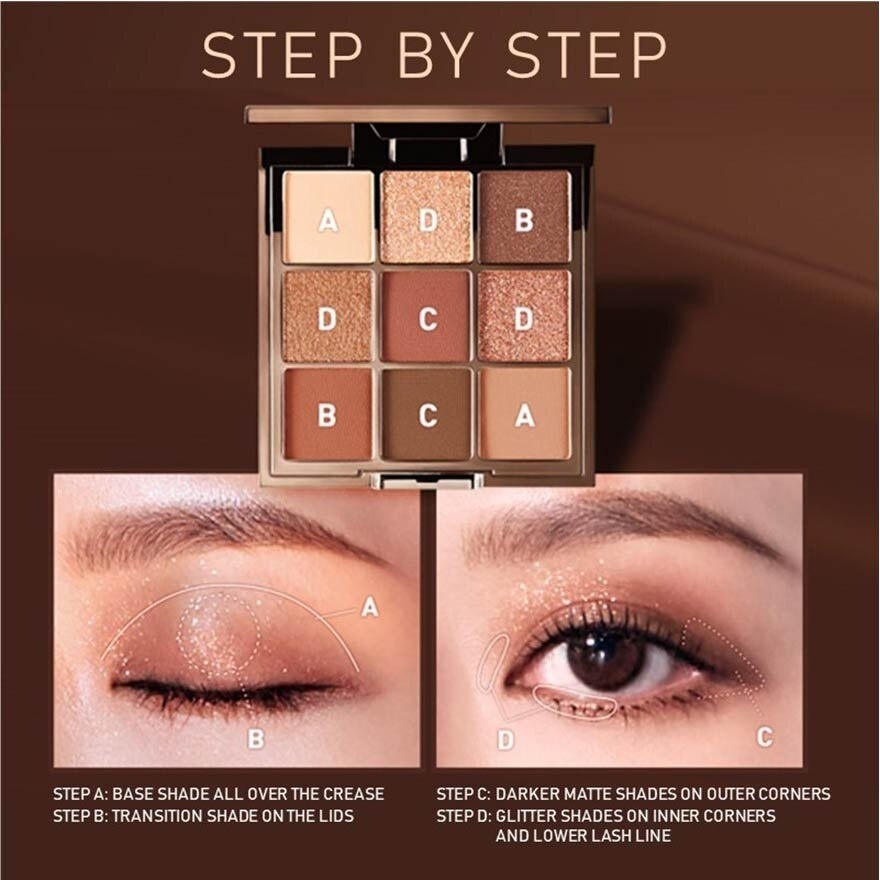 None Other Than Me Eyeshadow Palette (Chocolate) Features 9 Shades That Takes You From Day To Night, 1s