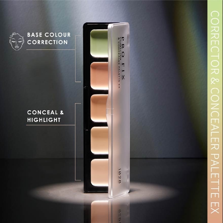 Pro Fix Corrector & Concealer Palette Ex (Set Of 5 Corrector Colours To Help You Professionally Target Skin Discolouration And Blemishes) 1s