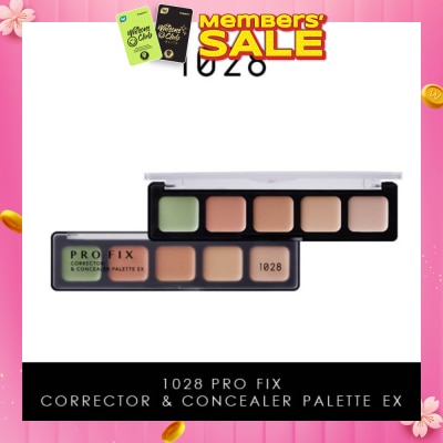 1028 Pro Fix Corrector & Concealer Palette Ex (Set Of 5 Corrector Colours To Help You Professionally Target Skin Discolouration And Blemishes) 1s