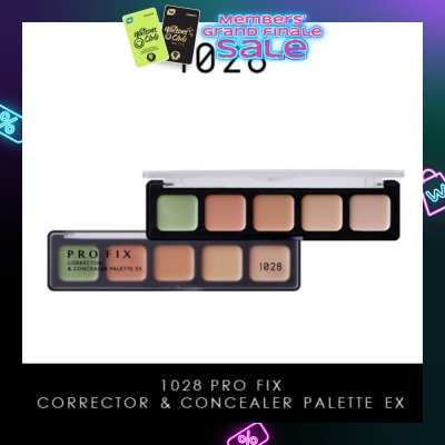 1028 Pro Fix Corrector & Concealer Palette Ex (Set Of 5 Corrector Colours To Help You Professionally Target Skin Discolouration And Blemishes) 1s
