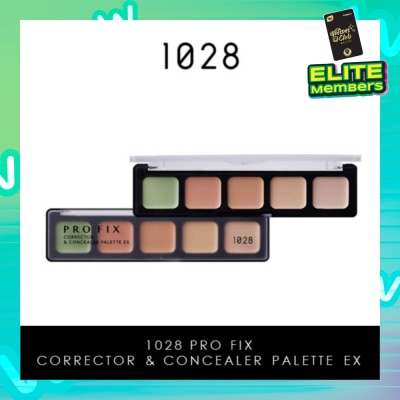 1028 Pro Fix Corrector & Concealer Palette Ex (Set Of 5 Corrector Colours To Help You Professionally Target Skin Discolouration And Blemishes) 1s