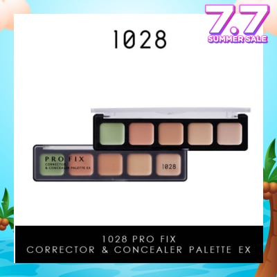 1028 Pro Fix Corrector & Concealer Palette Ex (Set Of 5 Corrector Colours To Help You Professionally Target Skin Discolouration And Blemishes) 1s