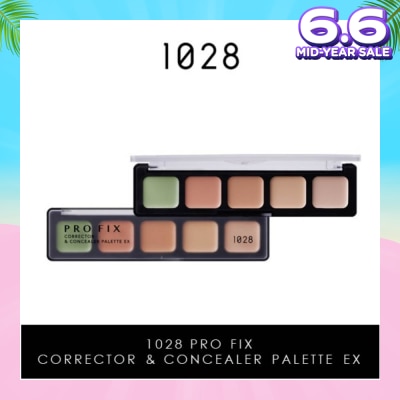 1028 Pro Fix Corrector & Concealer Palette Ex (Set Of 5 Corrector Colours To Help You Professionally Target Skin Discolouration And Blemishes) 1s