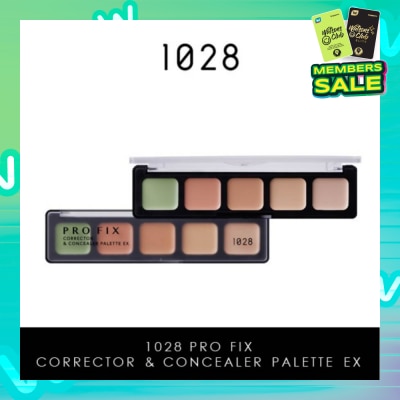 1028 Pro Fix Corrector & Concealer Palette Ex (Set Of 5 Corrector Colours To Help You Professionally Target Skin Discolouration And Blemishes) 1s