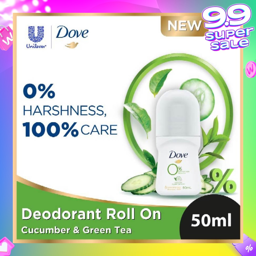 Dove 0% aluminium salts deodorant (Cucumber & Green Tea scent) 50ml