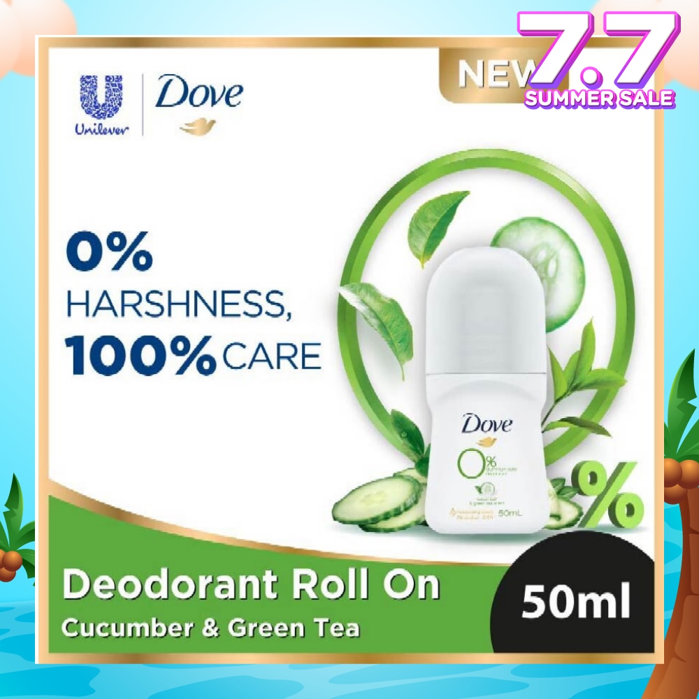 Dove 0% aluminium salts deodorant (Cucumber & Green Tea scent) 50ml