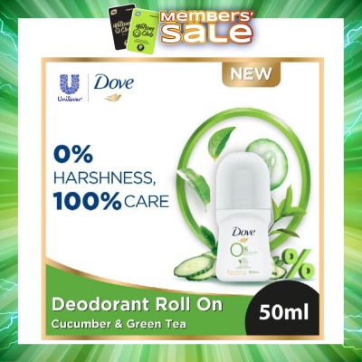 DOVE - Dove 0% aluminium salts deodorant (Cucumber & Green Tea scent) 50ml