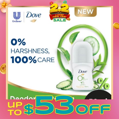 DOVE Dove 0% aluminium salts deodorant (Cucumber & Green Tea scent) 50ml