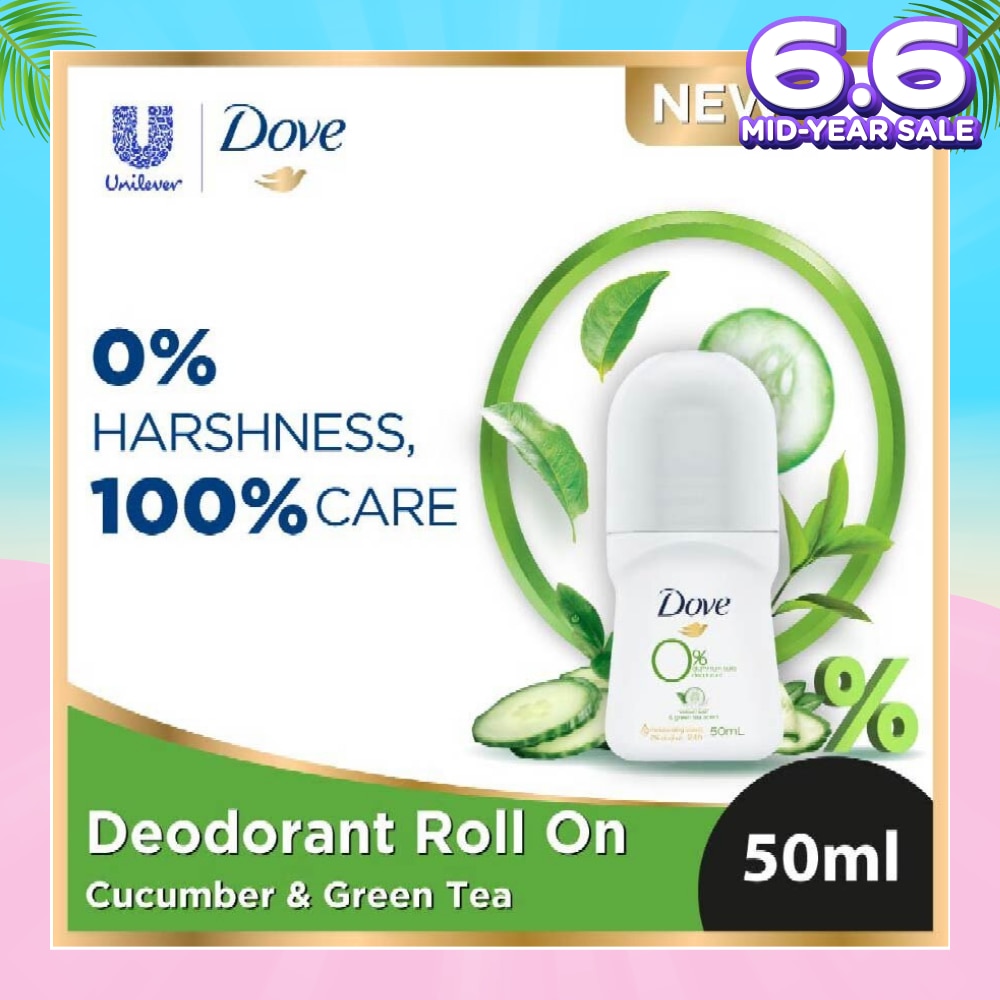 Dove 0% aluminium salts deodorant (Cucumber & Green Tea scent) 50ml